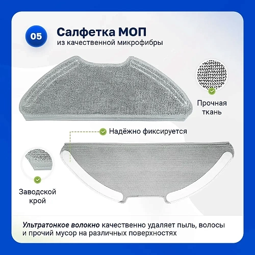 Набор для Xiaomi Vacuum Mop 2 Lite / 2 Pro — щётки и фильтры Набор для Mi Robot Vacuum Mop 2 Lite, Mop 2 Pro