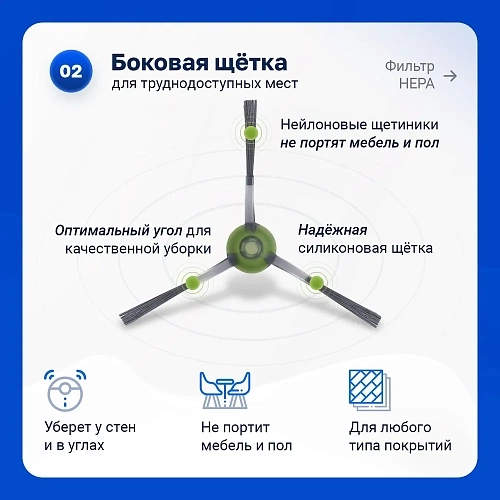 Набор для Deebot OZMO 950 / 920, Yeedi 2 Hybrid — фильтры и щётки Набор для Ecovacs DEEBOT OZMO 950, 920