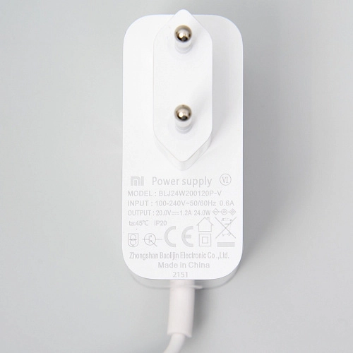 Блок питания Xiaomi Mop 2S, Essential, Viomi V2 Pro - белый Блок питания BLJ24W200120P-V для Xiaomi Mop 2S / Mop P / Essential / S10, Viomi V2 Pro - белый