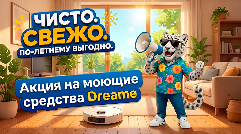 У нас стартовала распродажа оригинальных моющих средств Dreame! У нас стартовала распродажа оригинальных моющих средств Dreame!