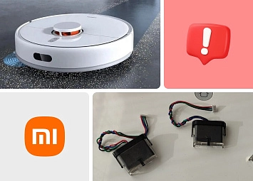 фото: Ошибка датчика столкновения пылесос Xiaomi
