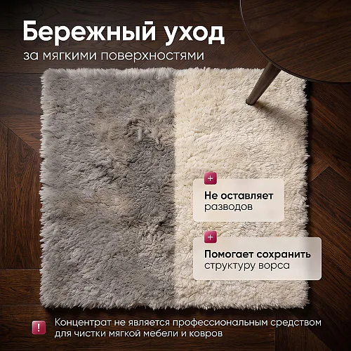 Средство для роботов-пылесосов и моющих пылесосов, концентрат 1:50, с ароматом Уда и Розы, 500мл