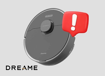 фото: Ошибки в работе роботов-пылесосов Dreame и способы их исправления