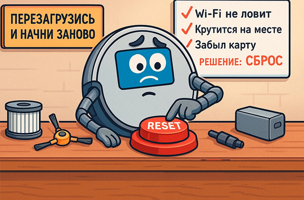 Как сбросить робот-пылесос до заводских настроек: пошаговая инструкция Как сбросить робот-пылесос до заводских настроек: пошаговая инструкция