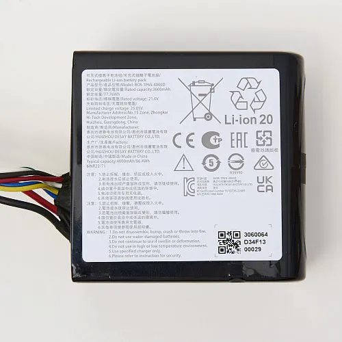 Аккумулятор для Roborock Dyad Pro - BCR-1P6S-4000D, Li-ion, 3600 mAh (9.02.0384), оригинал