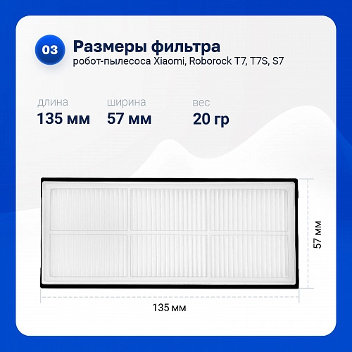 Купить фильтры HEPA для Roborock S7 / S7 MaxV, T7S, S8 Series и др. Фильтры для Roborock S7, S7 MaxV Series, S8 Series