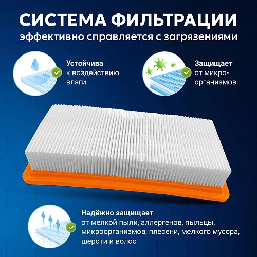 Фильтр для Karcher DS 5600 / DS 6000 и др. — плоский Фильтр для пылесосов Karcher DS DS 5600, DS 6000