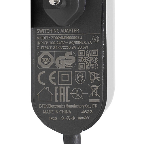 Блок питания для Dreame R20, T30, Z30, R10s Pro - оригинал Блок питания ZD024M340090EU для Dreame R20