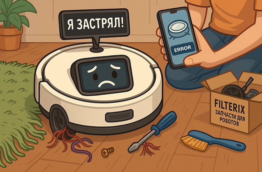 Почему робот-пылесос застревает: причины и пошаговое решение Почему робот-пылесос застревает: причины и пошаговое решение