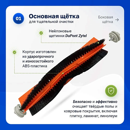 Набор фильтров и щёток для Dreame Z10 Pro, L10 Plus, D10 Plus Набор для Dreame Bot Z10 Pro, L10 Plus, D10 Plus