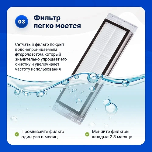 HEPA фильтры для Mijia 1S, Roborock S5 / S6, Xiaowa E2 / E3 / Lite Фильтры Mijia 1S, Roborock S5 S6 E4 E5, Xiaowa E2