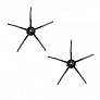 Боковая щетка для Roborock S5 Max / E4 / E5 / S6 / S7 / Q7 и др. - чёрная, 2 шт Боковая щетка для Roborock S5 Max / E4 / E5 / S6 / S7 / Q7 и др. - чёрная, 2 шт