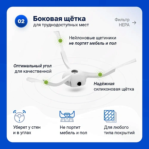 Фильтры и щётки для Xiaomi 1S, Roborock S5, Xiaowa E2 / E3 / Lite Набор для Mijia 1S, Roborock S5, Xiaowa E2 E3 Lite